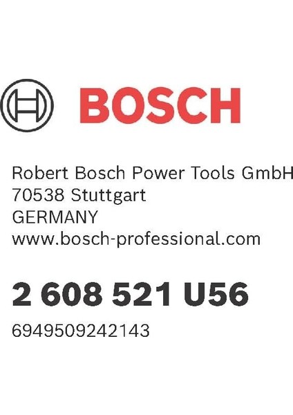 Pro Impact T10-T40 8'li Delikli Torx Bits Uç Seti 2608521U56