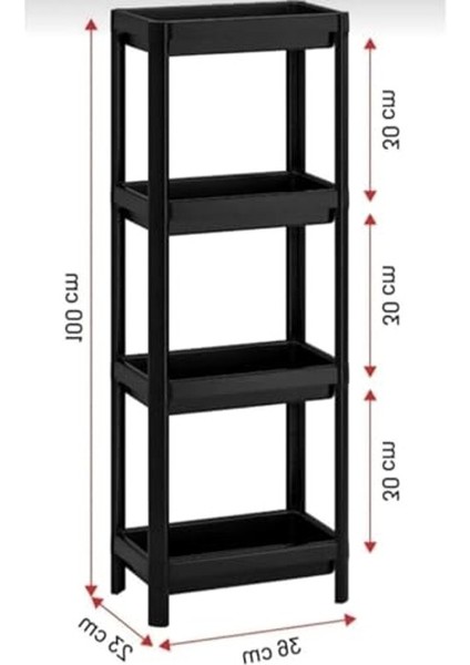 4 Katlı Plastik Organizer, Kolay Montaj ve Kullanım Için fiyatları