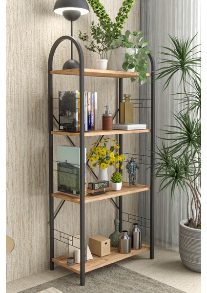 Metal Kitaplık Kahverengi 150 cm fiyatları