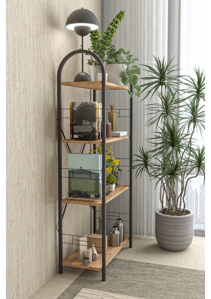 Metal Kitaplık Kahverengi 150 cm fırsatları