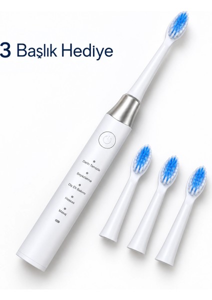 Elektrikli Diş Fırçası 3 Yedek Başlıklı Midastech modelleri