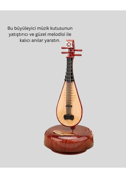 Klasik Ud Figürlü Melodili Müzik Kutusu Şık Hediyelik indirimleri
