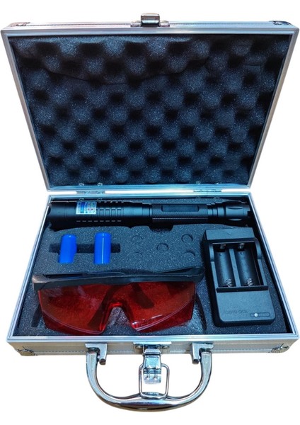 Uzun Mesafeli 450NM Yakıcı Şarjlı Mavi Lazer Pointer fırsatları