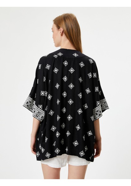 Koton Viskon Kimono Nakışlı fırsatları