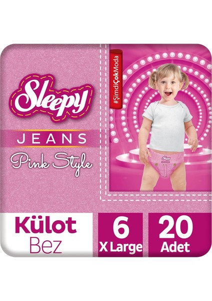 Pink Jeans Külot Bez 6 Numara Xlarge 20 Adet fiyatları