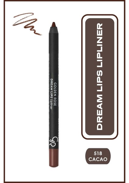 Dream Lips No: 518 Dudak Kalemi Mat & Yoğun Pigmentli Yumuşak Özellikler