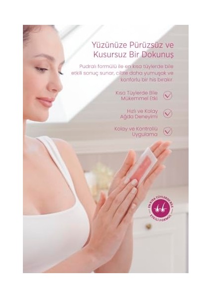 Pudralı Yüz Ağda Bandı, 24 Adet modelleri