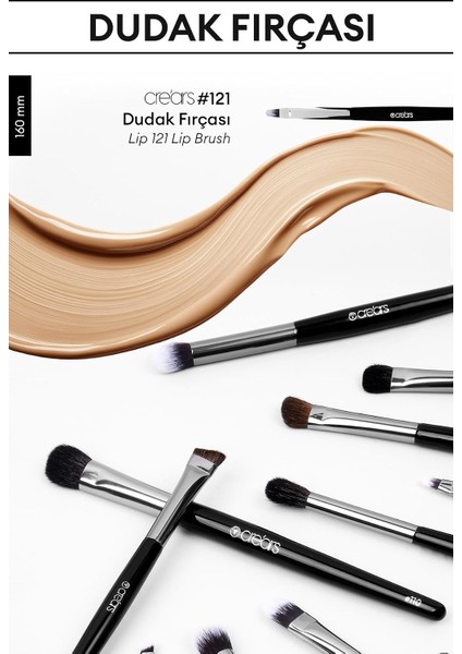 Düz Fondöten Fırçası Face Paint Brush 104