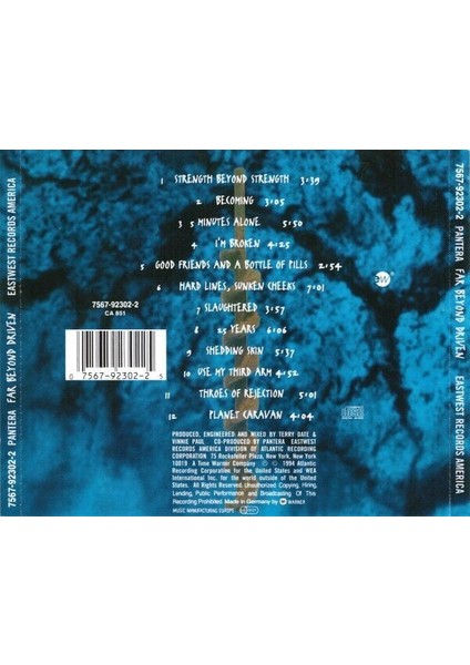 (Müzik CD Sidir - Plak Değildir) CD Pantera Far Beyond Driven CD fiyatları