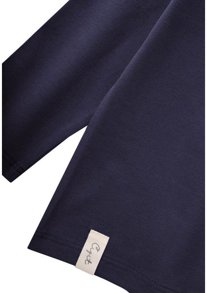 Mevsimlik Basic T-Shirt 8-12 Yaş Lacivert modelleri