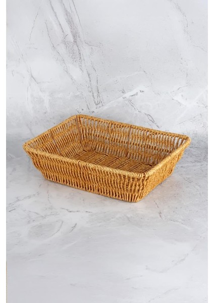 Dikdörtgen Rattan Mini Ekmek Sepeti - BB6061 fırsatları