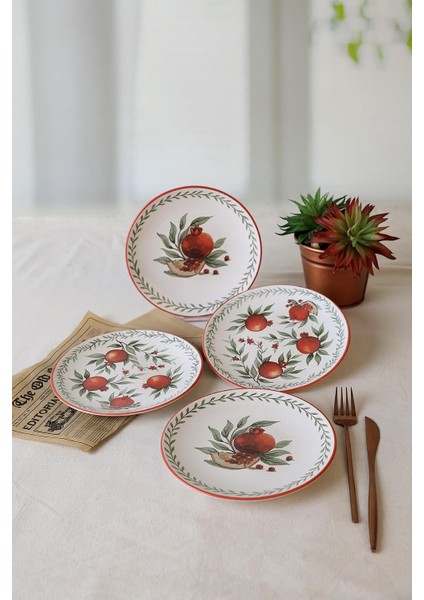 Nar Ege Pasta Tabağı 20 cm 4 Adet 23800-01 fiyatları