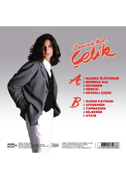 Çelik - Benimle Kal (Plak) modelleri