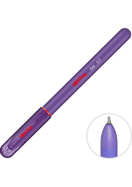 5 Adet Rotring Jel Kalem 0.7 mm Mor 12 Adet - 12 Al 10 Öde modelleri