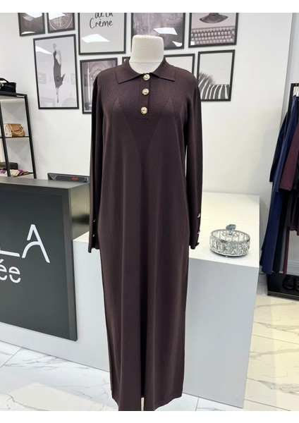 Düğmeli Triko Elbise fiyatları