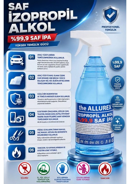 the allurex 1 lt ıpa ( spreyli ıpa ) %99,90 saf ıpa