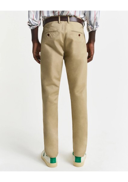 Erkek Bej Slim Fit Chino Pantolon modelleri