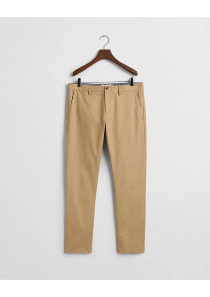 Erkek Bej Slim Fit Chino Pantolon fırsatları