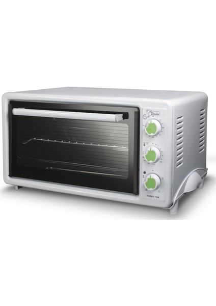 Luxell LX-3675 Usta Börekçi Fırın 40 lt Turbo Pişirme Özelliği ile Beyaz Renkli Kompakt Tasarım