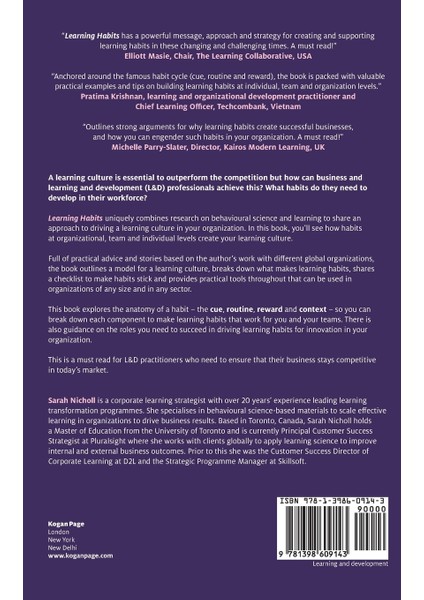Learning Habits: Drive A Learning Culture To Improve Employee And Business Performance fiyatları