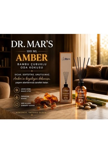 Amber Aromalı Çubuklu Oda Kokusu 100 ml fiyatları