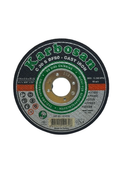 Mermer Kesici Disk 115MMX2.5X22 fiyatları