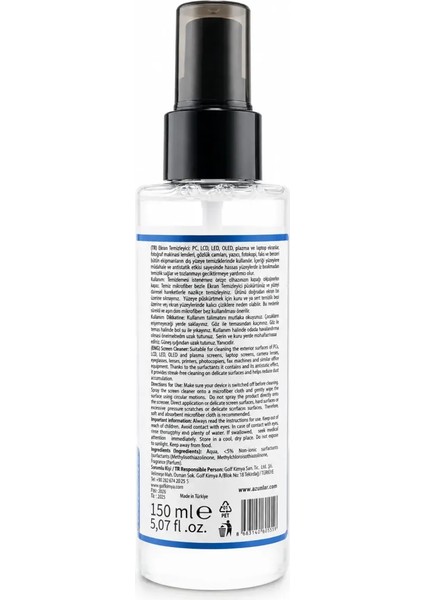 Ekran Temizleme Sprey 150 ml fiyatları
