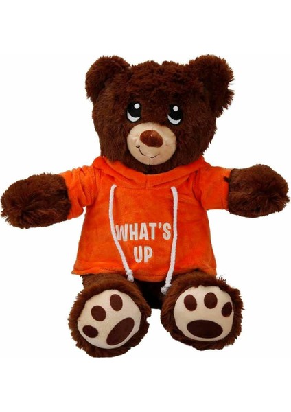 3192 Kapüşonlu Peluş Ayı 30 cm -Sunman indirimleri