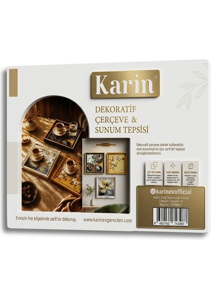 Sincapp Karin Dekoratif Çerçeve & Sunumtepsisi indirimleri