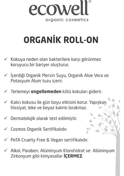 Organik Roll-On Kadin 75ML modelleri