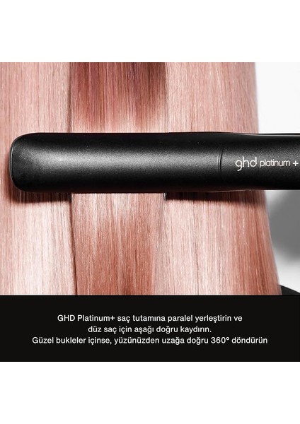 Platinum+ Saç Düzleştirici ve Profesyönel Şekillendirici, Siyah fırsatları