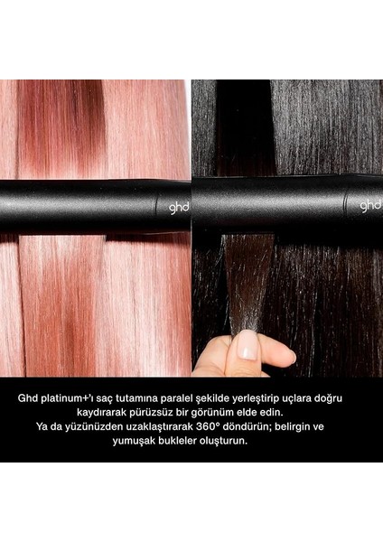 Platinum+ Saç Düzleştirici ve Profesyönel Şekillendirici, Siyah