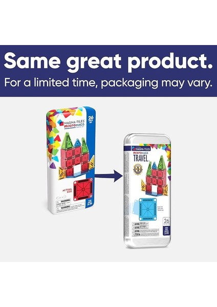 Micromags 26 Parçalı Seyahat Manyetik Yapı Seti – Bold Colors, Orijinal Manyetik Yapı Markası fiyatları