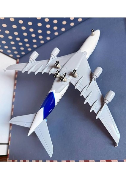 A380 Metal Maket Uçak, Çok Renkli, Tek Ebat