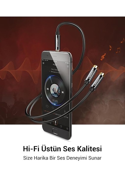 3.5mm 2'li Aux Kulaklık Çoklayıcı, Siyah fırsatları