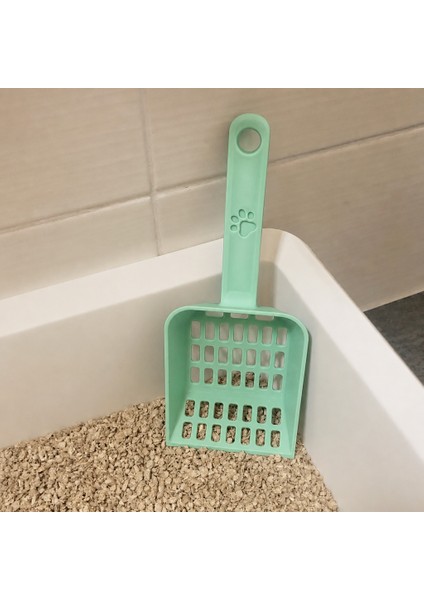 3D Baskı Kedi Kumu Küreği - Geniş Hazneli Eleme Küreği-Mint modelleri