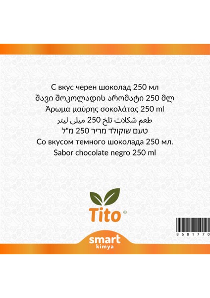 Bitter Çikolata Aroması 250 ml fiyatları