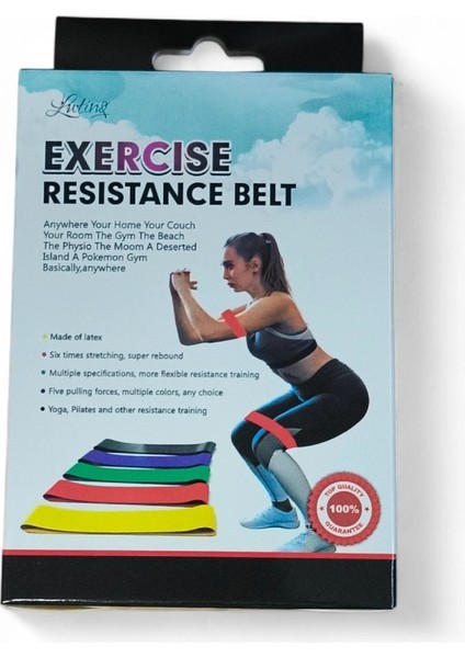 Aerobik Bant 5 Li Pilates Yoga Bandı *** fiyatları