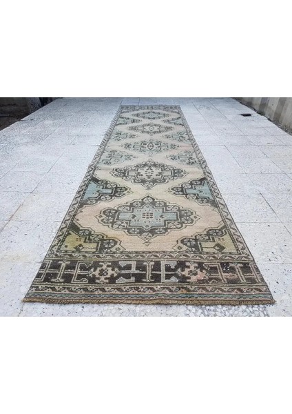 Yün Gri El Dokuması Halı 95 x 354 cm fiyatları