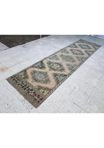 Yün Gri El Dokuması Halı 95 x 354 cm fırsatları