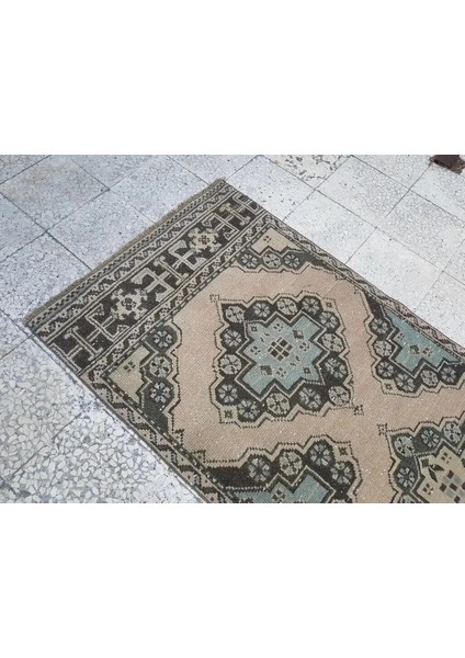 Yün Gri El Dokuması Halı 95 x 354 cm indirimleri