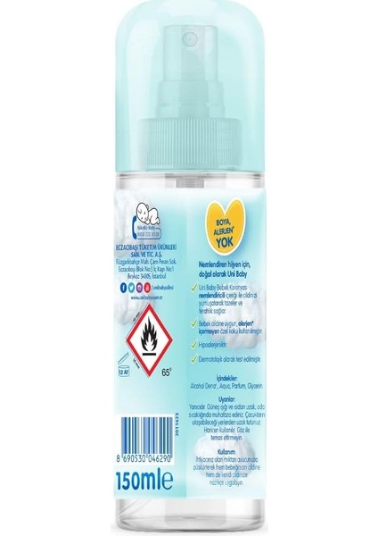 Bebek Kolonyası 150 ml Çiçeksi Kokular fiyatları