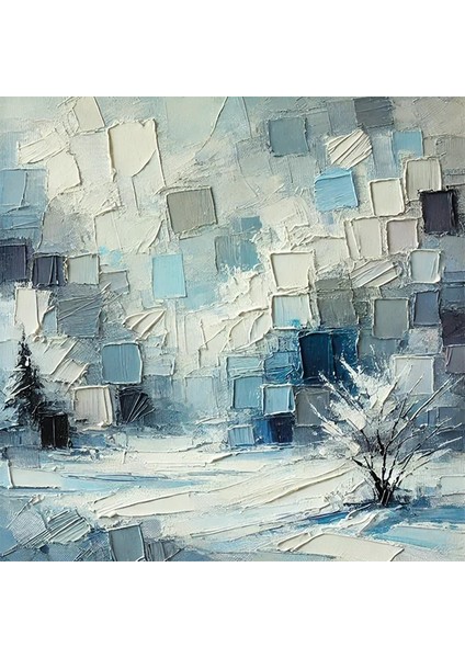 Kış Mevsimi Kanvas Tablo 60X60CM fiyatları