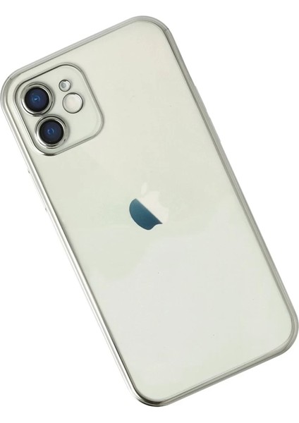 Apple iPhone 11 Uyumlu Kılıf Lensli Silikon - Gümüş fiyatları