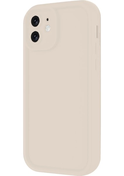 Apple iPhone 11 Uyumlu Kılıf Viera Silikon - Krem modelleri