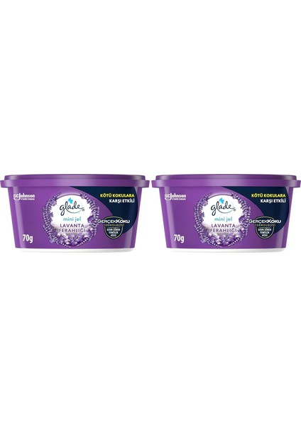 Prime Glade Mini Jel Lavanta Ferahlığı 70 G 2li Paket fiyatları