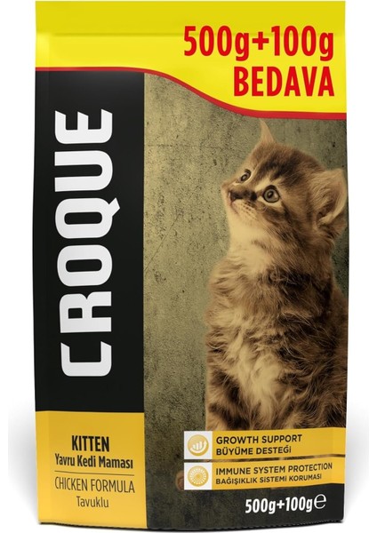 Prime Croque Tavuklu Yavru Kedi Maması 500+100GR fiyatları