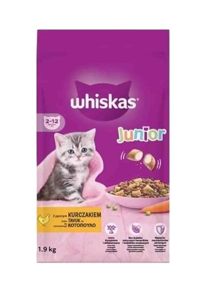 Prime Whiskas ® Yavru Tavuklu Kuru Mama 1,9 kg fiyatları