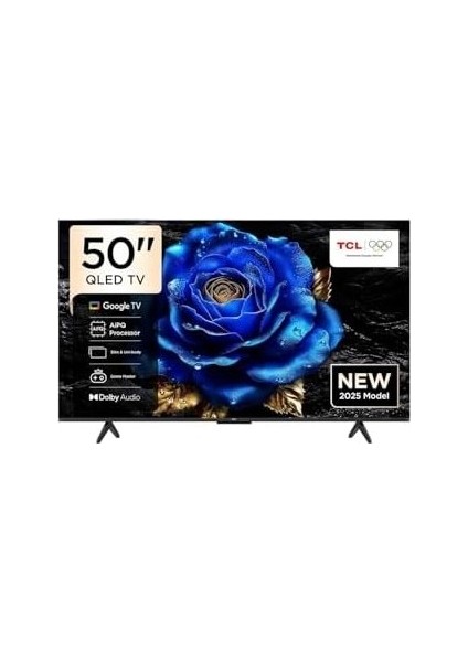 Çelik Ticaret Prime Tcl 50T6C, 50 Inç 127 Ekran, 4K Ultra Hd, QLED Tv, Tv, 2025 Model