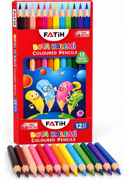 Kuru Boya Kalemi 12 Renk Tam Boy fiyatları